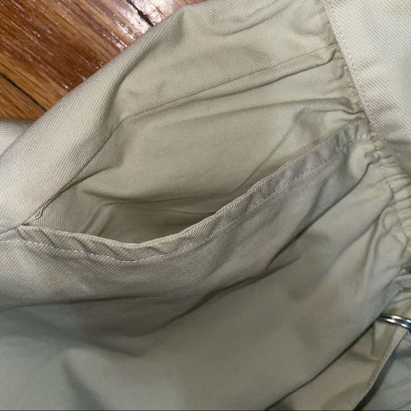 NWT BP Ivory Dove Paper Bag Belted Elastic Waist Pants - Picture 9 of 12